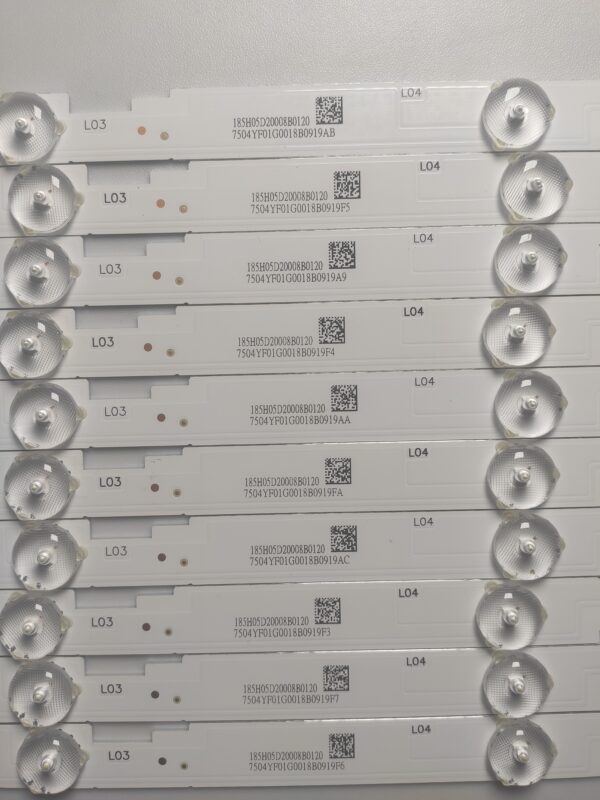 10 KIT BARRE LED RF-AJ550E30-0501S-04 A7 185H05D20008B0120 NUOVE ORIGINALE - immagine 3