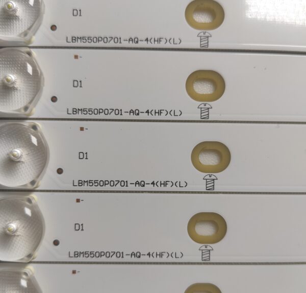 15 KIT BARRE LED  LBM550P0601-AR-4(HF)(R) /  LBM550P0701-AQ-4(HF)(L) NUOVE ORIGINALE - immagine 2