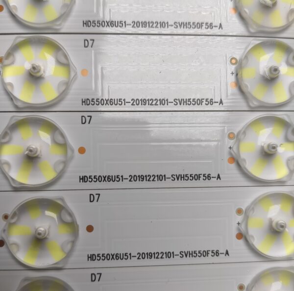 24 KIT BARRE LED CRH-BX550X6U513030T12229CL-A-REV1.8 HD550X6U51-2019122101-SVH550F56-A HD550X6U51-2019122101-SVH550F56-B NUOVE ORIGINALE - immagine 4