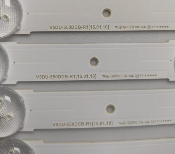 12 KIT BARRE LED PER SAMSUNG 40100A   V5DU-550DCB-R1/ 40099A V5DU-550DCA-R1 MOD CY-GQM055HQEV1H  NUOVE ORIGINALE - immagine 4