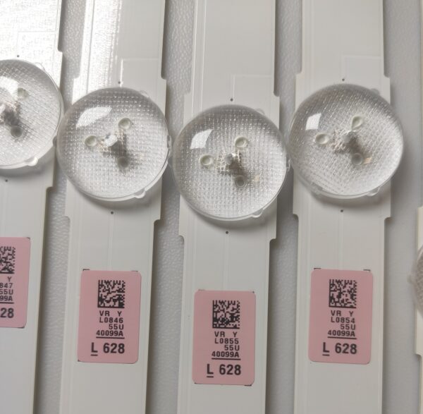 12 KIT BARRE LED PER SAMSUNG 40100A   V5DU-550DCB-R1/ 40099A V5DU-550DCA-R1 MOD CY-GQM055HQEV1H  NUOVE ORIGINALE - immagine 2