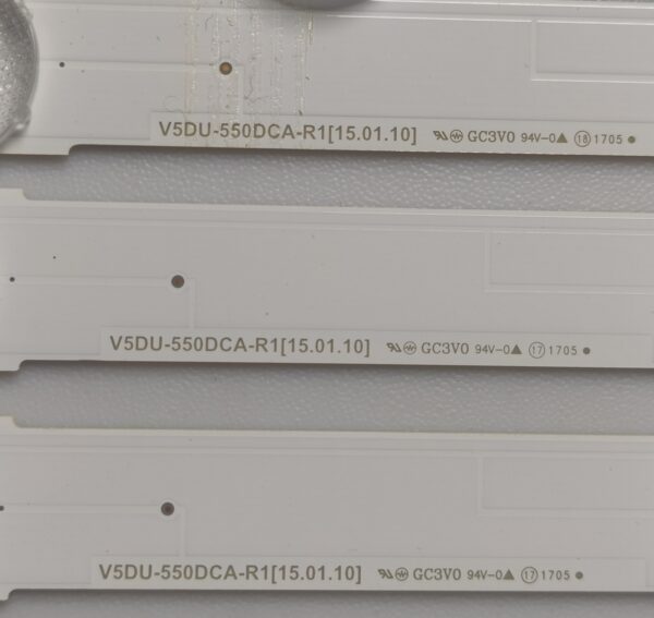 7 KIT BARRE LED 39659A L 604 V5DU-550DCA-R1 / 39660A L 604V5DU-550DCB-R1 NUOVE ORIGINALE - immagine 2
