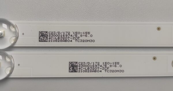 2 KIT BARRE LED TCL32D05-ZC22AG-17E 303TC320040E NUOVE ORIGINALE - immagine 3